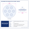 Plan technique coté – Pad diamant de polissage à sec Montgascon® Ø 180 mm – grain 50