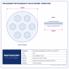 Plan technique coté – Pad diamant de polissage à l'eau Montgascon® Ø 100 mm – grain 1500
