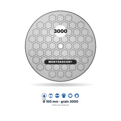 Pad diamant de polissage à l'eau Montgascon® Ø 100 mm – grain 3000
