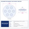 Plan technique coté – Pad diamant de polissage à l'eau Montgascon® Ø 100 mm – grain 3000