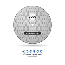 Pad diamant de polissage à l'eau Montgascon® Ø 125 mm – grain 3000