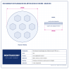 Plan technique coté – Pad diamant de polissage de sol béton (à sec) Montgascon® Ø 125 mm – grain 100
