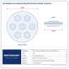 Plan technique coté – Pad diamant de polissage de sol béton (à sec) Montgascon® Ø 125 mm – grain 400