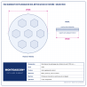Plan technique coté – Pad diamant de polissage de sol béton (à sec) Montgascon® Ø 125 mm – grain 1500