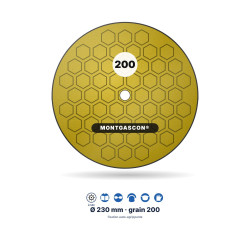 Pad diamant de polissage de sol béton (à sec) Montgascon® Ø 230 mm – grain 200