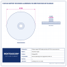 Plan technique coté – Plateau support M14 rigide aluminium Montgascon® Ø 100 mm pour pads de polissage