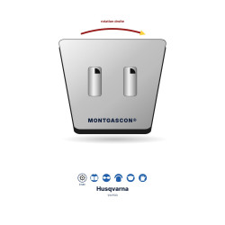 Patin PCD pour ponceuse de sol Husqvarna Montgascon® – 1/4 PCD, argent, rotation droite