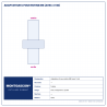 Plan technique coté – Adaptateur U Montgascon® pour patins M6 (avec 3 vis)