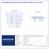 Plan technique coté – Patin diamant pour ponceuse de sol Schwamborn Montgascon® – grain 80, liant dur, rouge