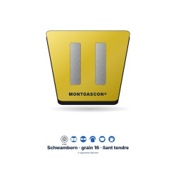 Patin diamant pour ponceuse de sol Schwamborn Montgascon® – grain 16, liant tendre, jaune