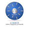 Plateau de ponçage diamant Ø 250 mm Montgascon® – liant dur, bleu