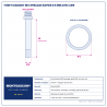 Plan technique coté – Foret diamant M14 Montgascon® perçage rapide Ø 6 mm avec cire