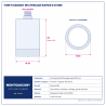 Plan technique coté – Foret diamant M14 Montgascon® perçage rapide Ø 35 mm