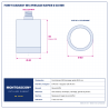 Plan technique coté – Foret diamant M14 Montgascon® perçage rapide Ø 40 mm