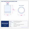 Plan technique coté – Foret diamant M14 Montgascon® perçage rapide Ø 45 mm