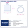 Plan technique coté – Foret diamant M14 Montgascon® perçage rapide Ø 55 mm