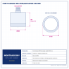 Plan technique coté – Foret diamant M14 Montgascon® perçage rapide Ø 60 mm