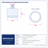 Plan technique coté – Foret diamant M14 Montgascon® perçage rapide Ø 65 mm