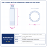 Plan technique coté – Foret diamant M14 Montgascon® à sec grès cérame Ø 12 mm avec cire (10 mm)