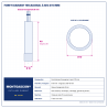 Plan technique coté – Foret diamant hexagonal Montgascon® à sec Ø 10 mm