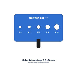 Gabarit de centrage Montgascon® pour forets diamant
