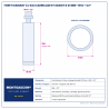 Plan technique coté – Foret diamant à l'eau Montgascon® carrelage et granit Ø 35 mm – M14 + 1/2"