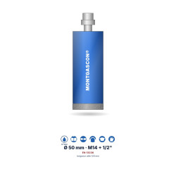 Foret diamant à l'eau Montgascon® carrelage et granit Ø 50 mm – M14 + 1/2"