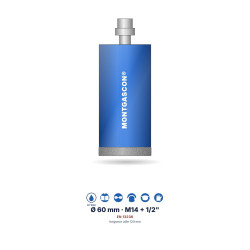 Foret diamant à l'eau Montgascon® carrelage et granit Ø 60 mm – M14 + 1/2"