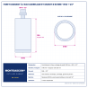 Plan technique coté – Foret diamant à l'eau Montgascon® carrelage et granit Ø 60 mm – M14 + 1/2"