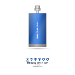Foret diamant à l'eau Montgascon® carrelage et granit Ø 68 mm – M14 + 1/2"