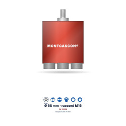 Trépan diamant laser Montgascon® Ø 68 mm – rouge, 3 segments