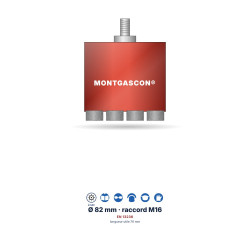 Trépan diamant laser Montgascon® Ø 82 mm – rouge, 4 segments