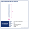 Plan technique coté – Foret de centrage Montgascon® Ø 6,5 mm pour trépans M16