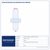 Plan technique coté – Adaptateur Montgascon® SDS plus vers M16 pour trépans