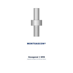 Adaptateur Montgascon® hexagonal vers M16 pour trépans