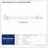 Plan technique coté – Carottier diamant Montgascon® 1 1/4" Ø 25 mm – béton armé