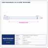 Plan technique coté – Carottier diamant Montgascon® 1 1/4" Ø 35 mm – béton armé