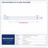 Plan technique coté – Carottier diamant Montgascon® 1 1/4" Ø 42 mm – béton armé
