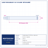 Plan technique coté – Carottier diamant Montgascon® 1 1/4" Ø 52 mm – béton armé