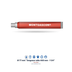 Carottier diamant Montgascon® 1 1/4" Ø 77 mm – béton armé
