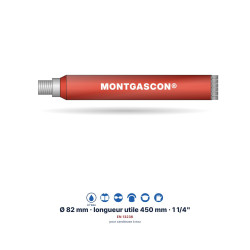 Carottier diamant Montgascon® 1 1/4" Ø 82 mm – béton armé