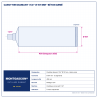 Plan technique coté – Carottier diamant Montgascon® 1 1/4" Ø 157 mm – béton armé