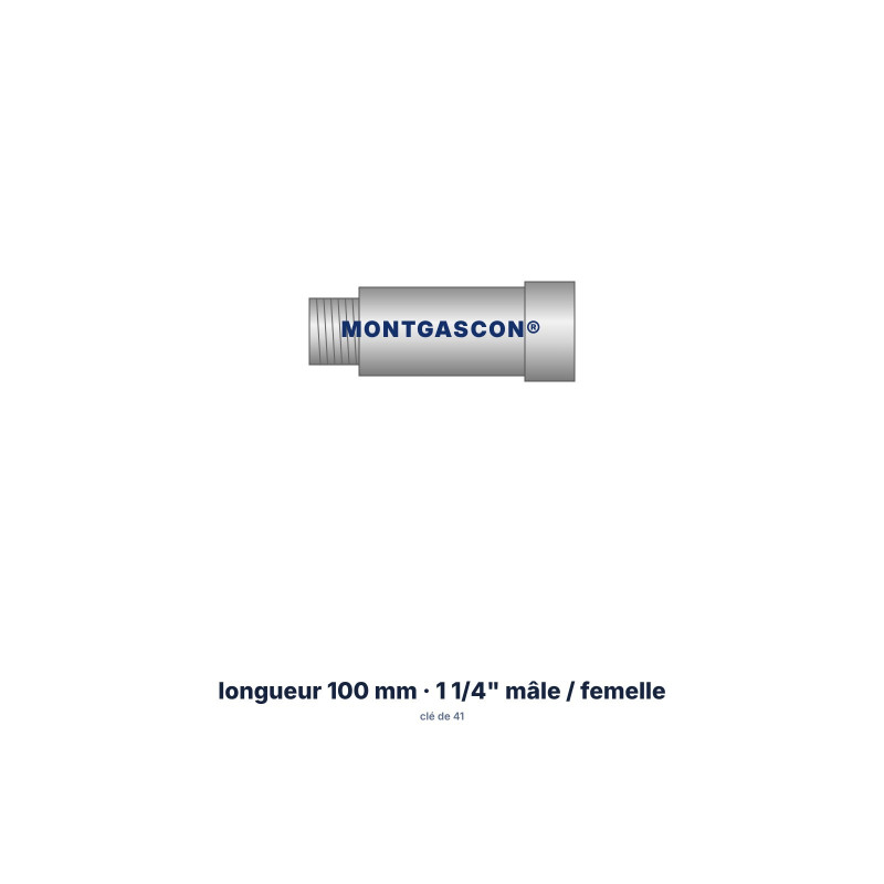 Rallonge Montgascon® 100 mm pour carottier 1 1/4"