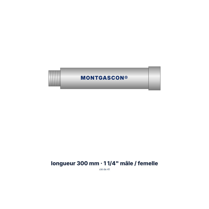 Rallonge Montgascon® 300 mm pour carottier 1 1/4"