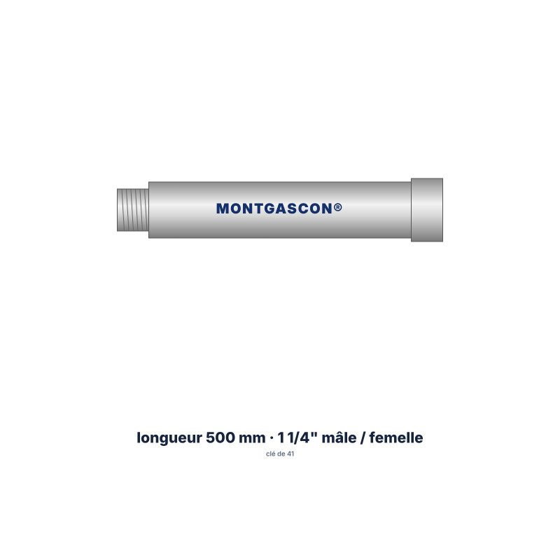 Rallonge Montgascon® 500 mm pour carottier 1 1/4"